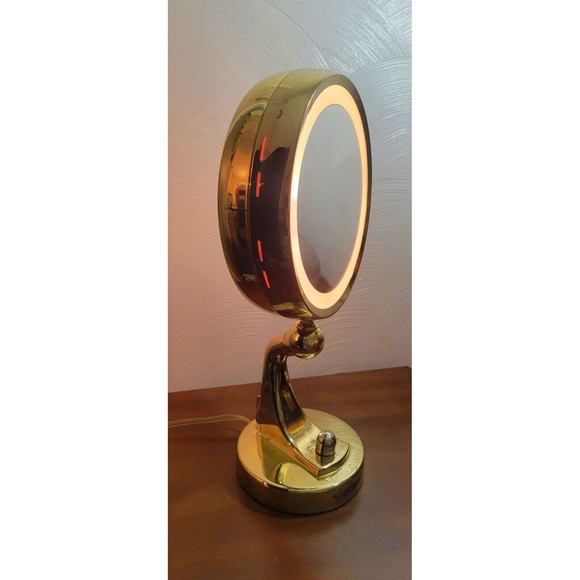 Makeup Vintage Conair Electric 2 Sided Lighted Makeup Mirror Tilt
